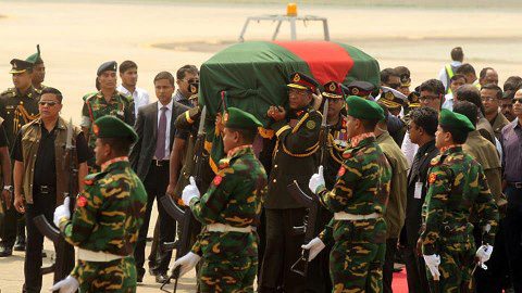 রাষ্ট্রপতি জিল্লুর রহমানের লাশ আজ সমাহিত করা হবে